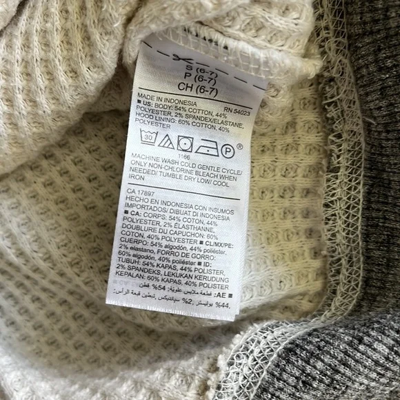 Waffle sweater hoodie - Picture 5 of 5